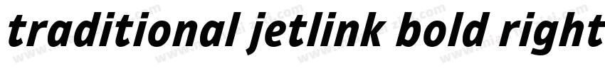 traditional jetlink bold right pop字体转换
